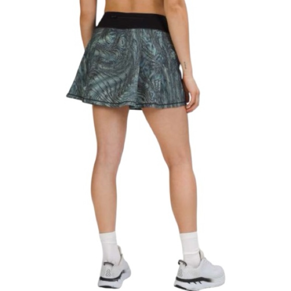 Lululemon Athletica Black and Blue Mini Skirt